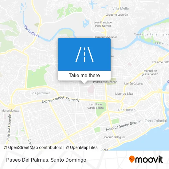 Paseo Del Palmas map