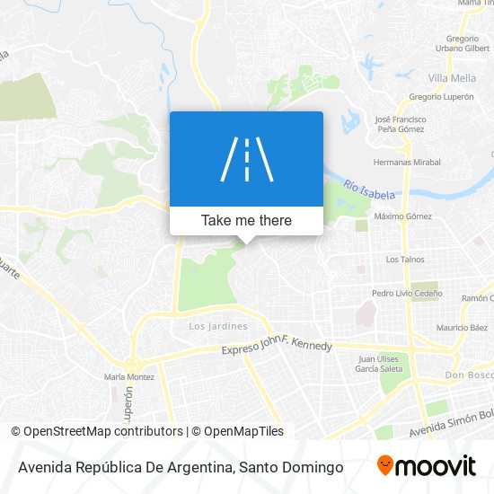 Avenida República De Argentina map