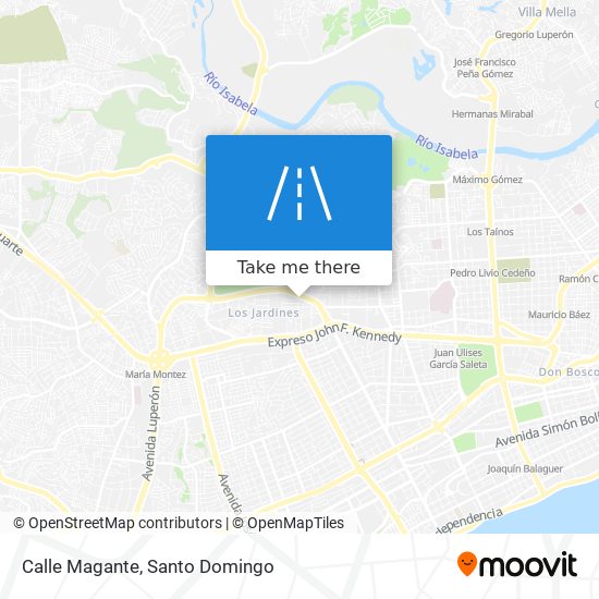 Calle Magante map