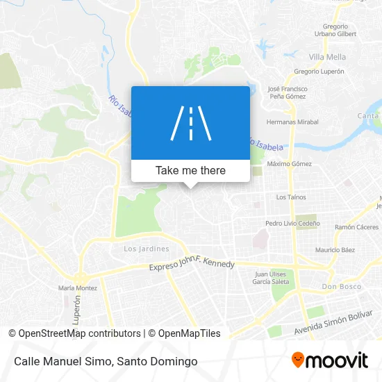 Mapa de Calle Manuel Simo