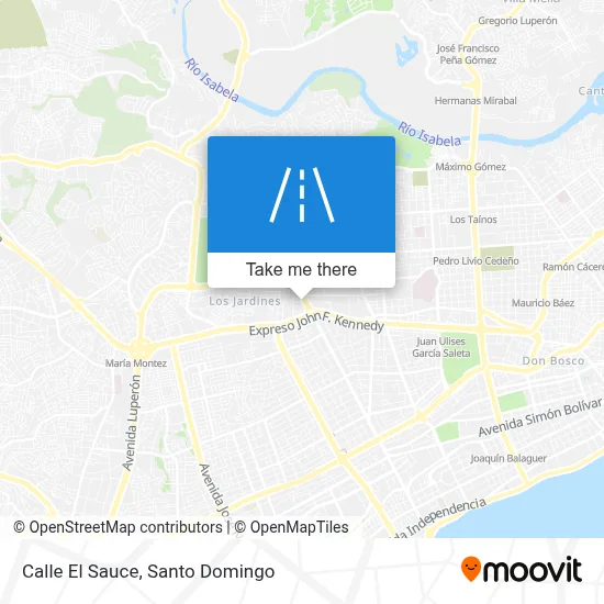 Mapa de Calle El Sauce