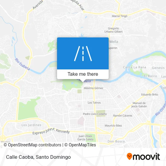 Calle Caoba map