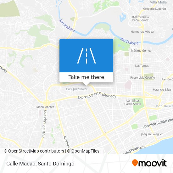 Calle Macao map