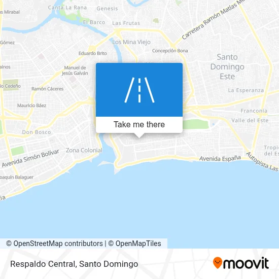 Respaldo Central map