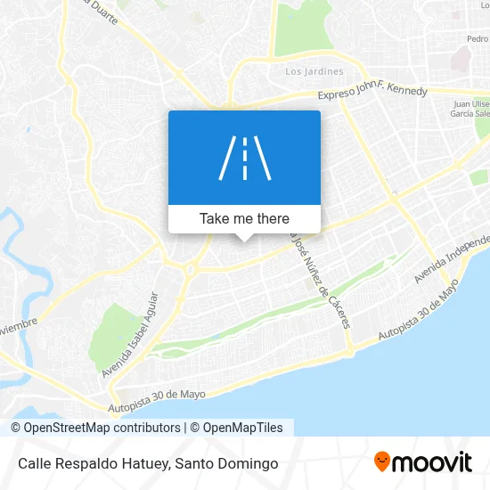 Calle Respaldo Hatuey map