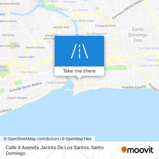 Calle 4 Avenida Jacinto De Los Santos map