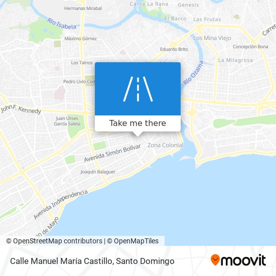 Mapa de Calle Manuel María Castillo