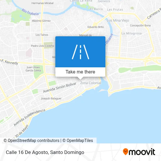 Calle 16 De Agosto map