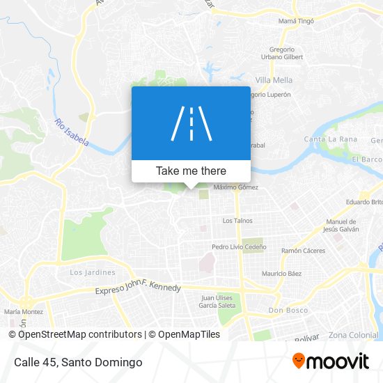Calle 45 map
