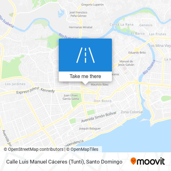 Calle Luis Manuel Cáceres (Tunti) map