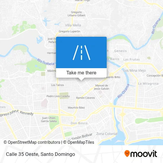 Mapa de Calle 35 Oeste