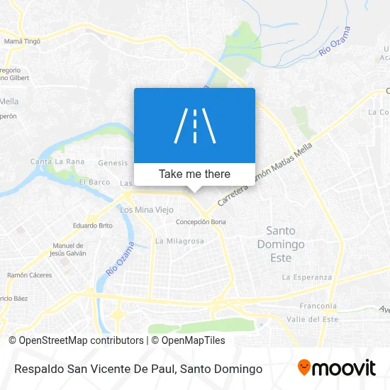 Respaldo San Vicente De Paul map