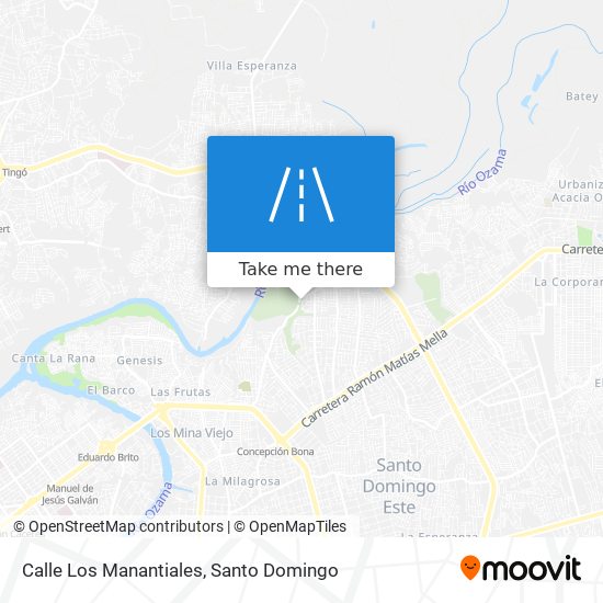 Calle Los Manantiales map
