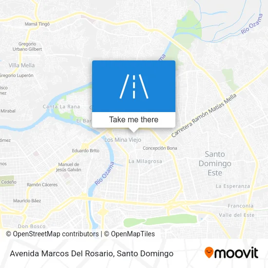 Mapa de Avenida Marcos Del Rosario