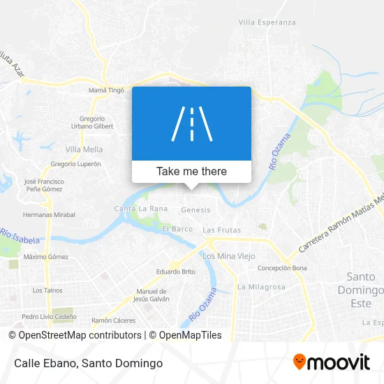 Mapa de Calle Ebano