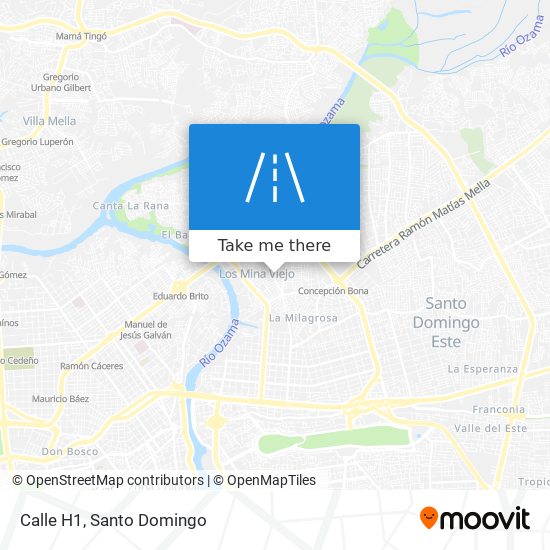 Calle H1 map