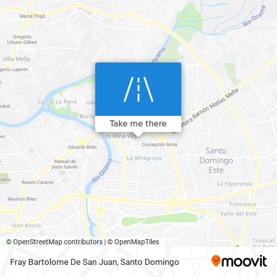 Fray Bartolome De San Juan map