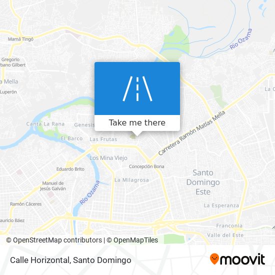 Calle Horizontal map