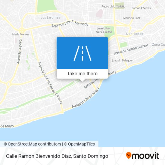 Calle Ramon Bienvenido Diaz map