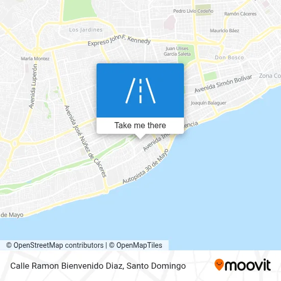Calle Ramon Bienvenido Diaz map