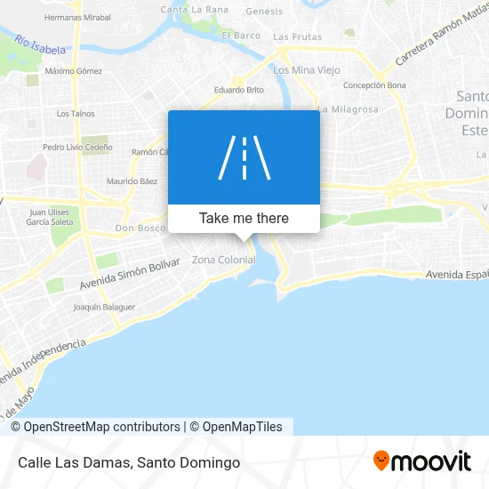 Mapa de Calle Las Damas