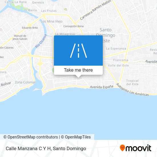 Mapa de Calle Manzana C Y H