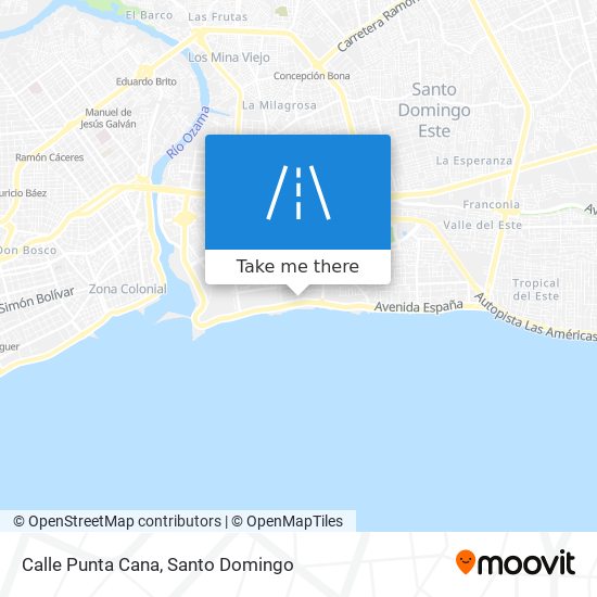 Calle Punta Cana map