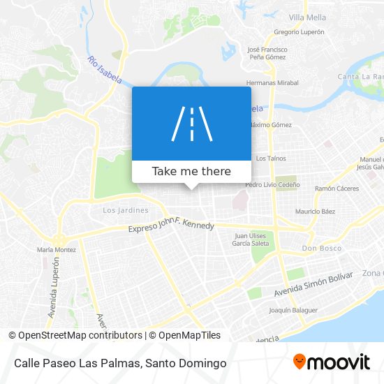 Mapa de Calle Paseo Las Palmas