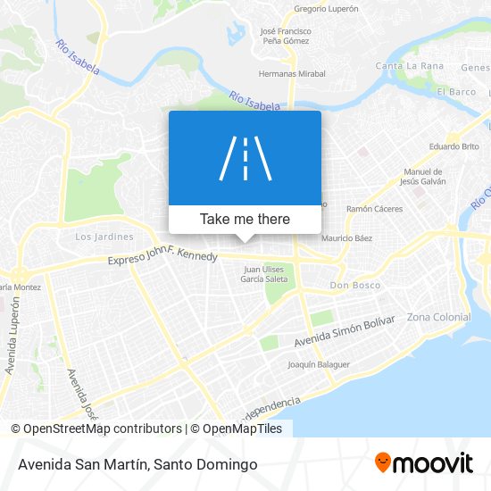 Avenida San Martín map