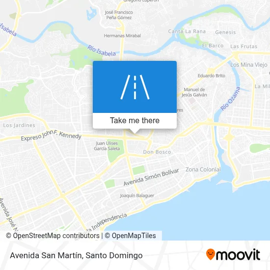 Avenida San Martín map