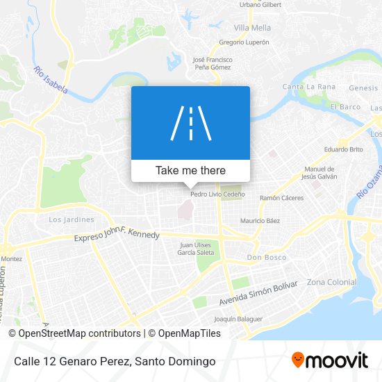 Calle 12 Genaro Perez map