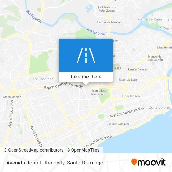 Avenida John F. Kennedy map
