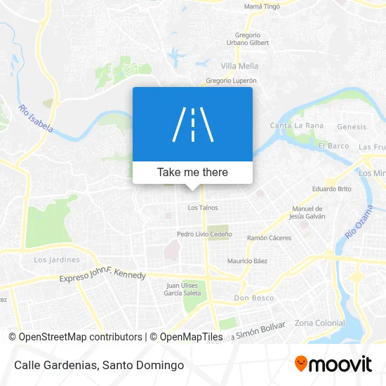 Mapa de Calle Gardenias