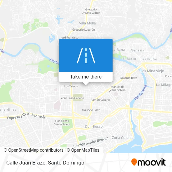 Mapa de Calle Juan Erazo