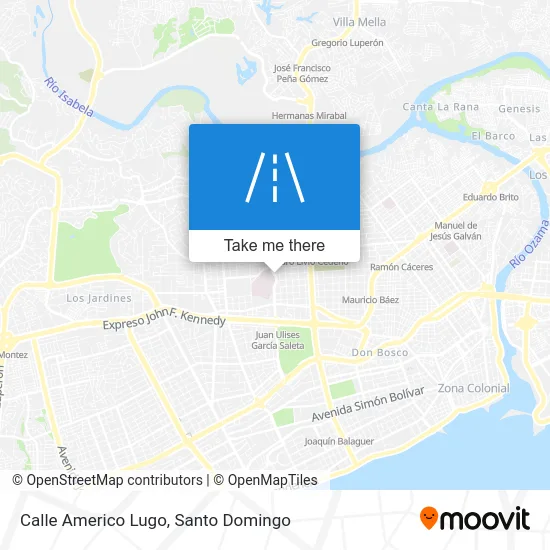 Calle Americo Lugo map