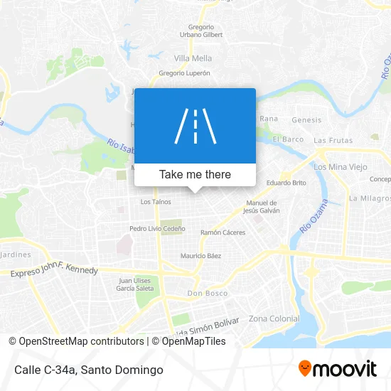 Mapa de Calle C-34a