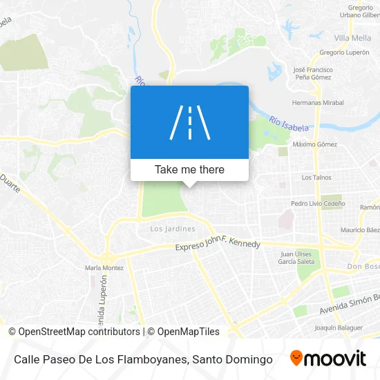 Mapa de Calle Paseo De Los Flamboyanes