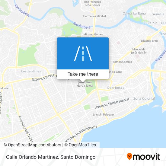 Mapa de Calle Orlando Martinez