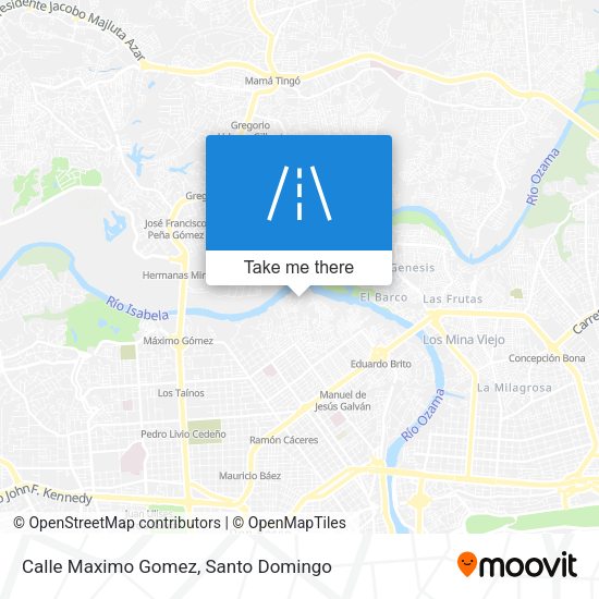 Mapa de Calle Maximo Gomez