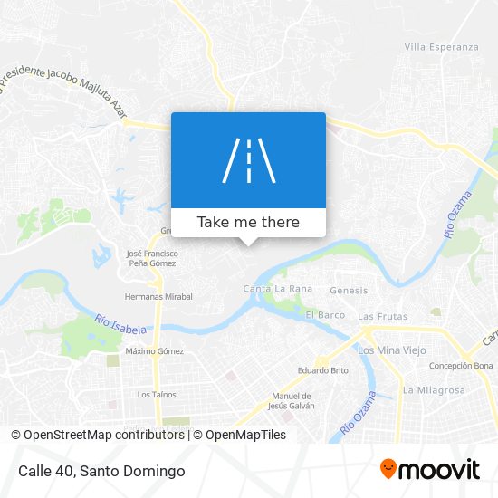 Calle 40 map