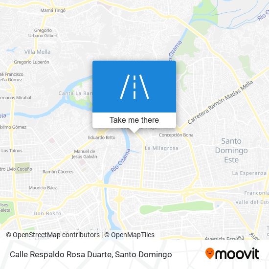 Mapa de Calle Respaldo Rosa Duarte