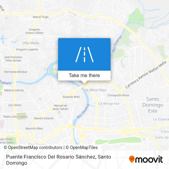 Puente Francisco Del Rosario Sánchez map