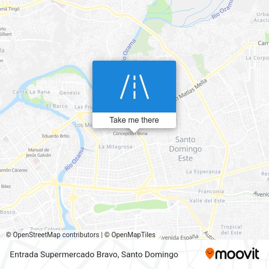Mapa de Entrada Supermercado Bravo