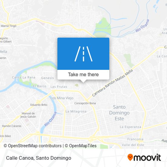 Mapa de Calle Canoa
