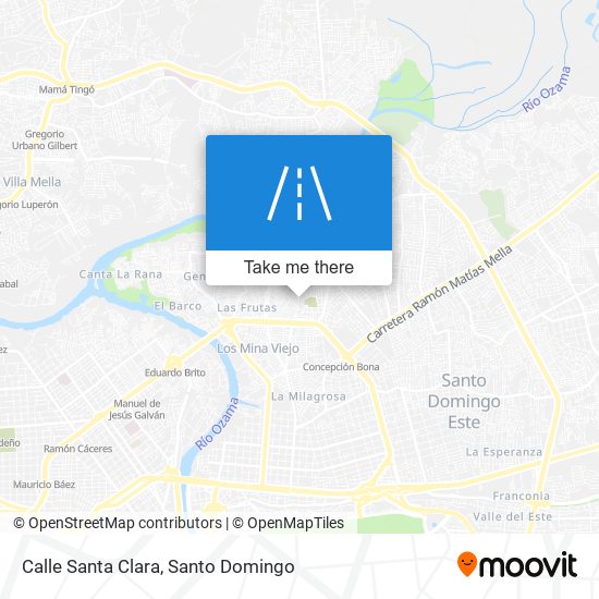 Calle Santa Clara map