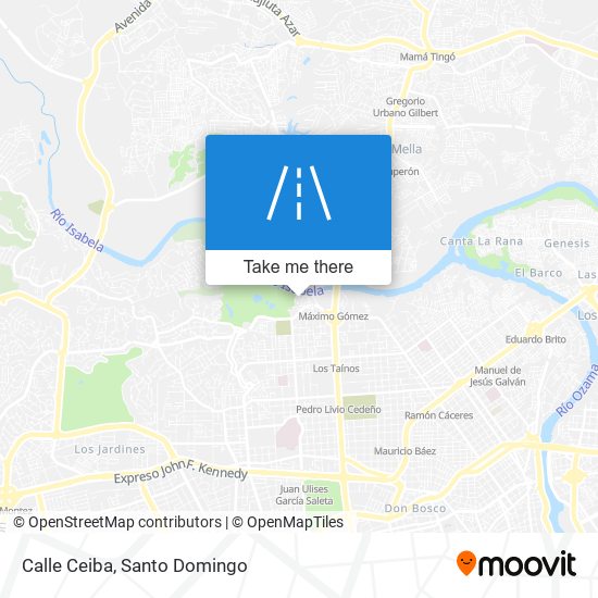 Calle Ceiba map