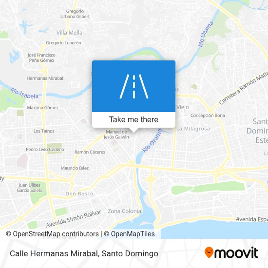 Mapa de Calle Hermanas Mirabal