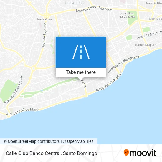 Calle Club Banco Central map
