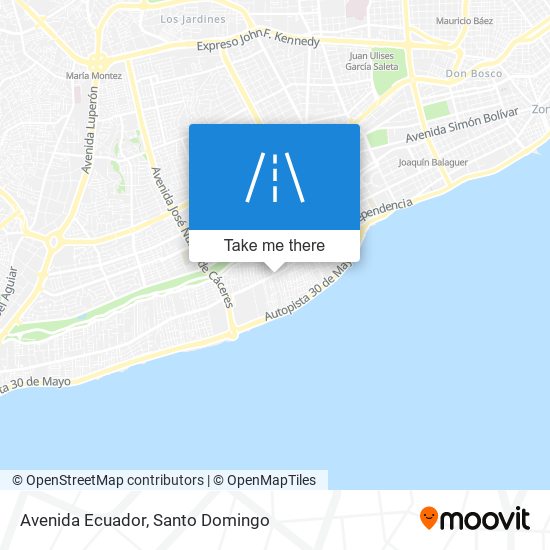 Avenida Ecuador map