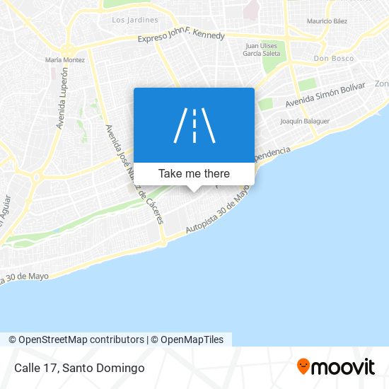 Calle 17 map